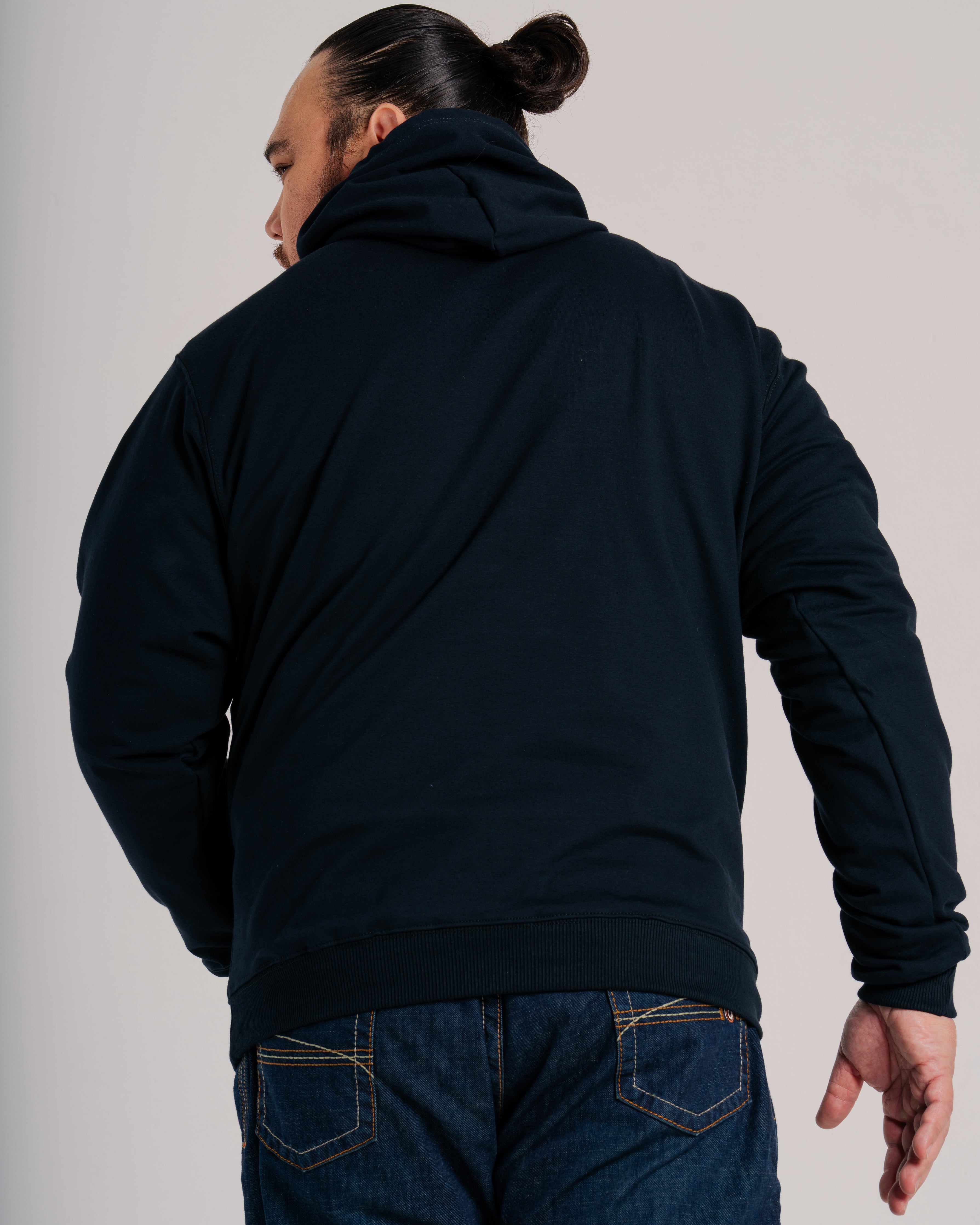 FR Hoodie Sweatshirt | 12oz.  95/5 Blend Fleece | Black