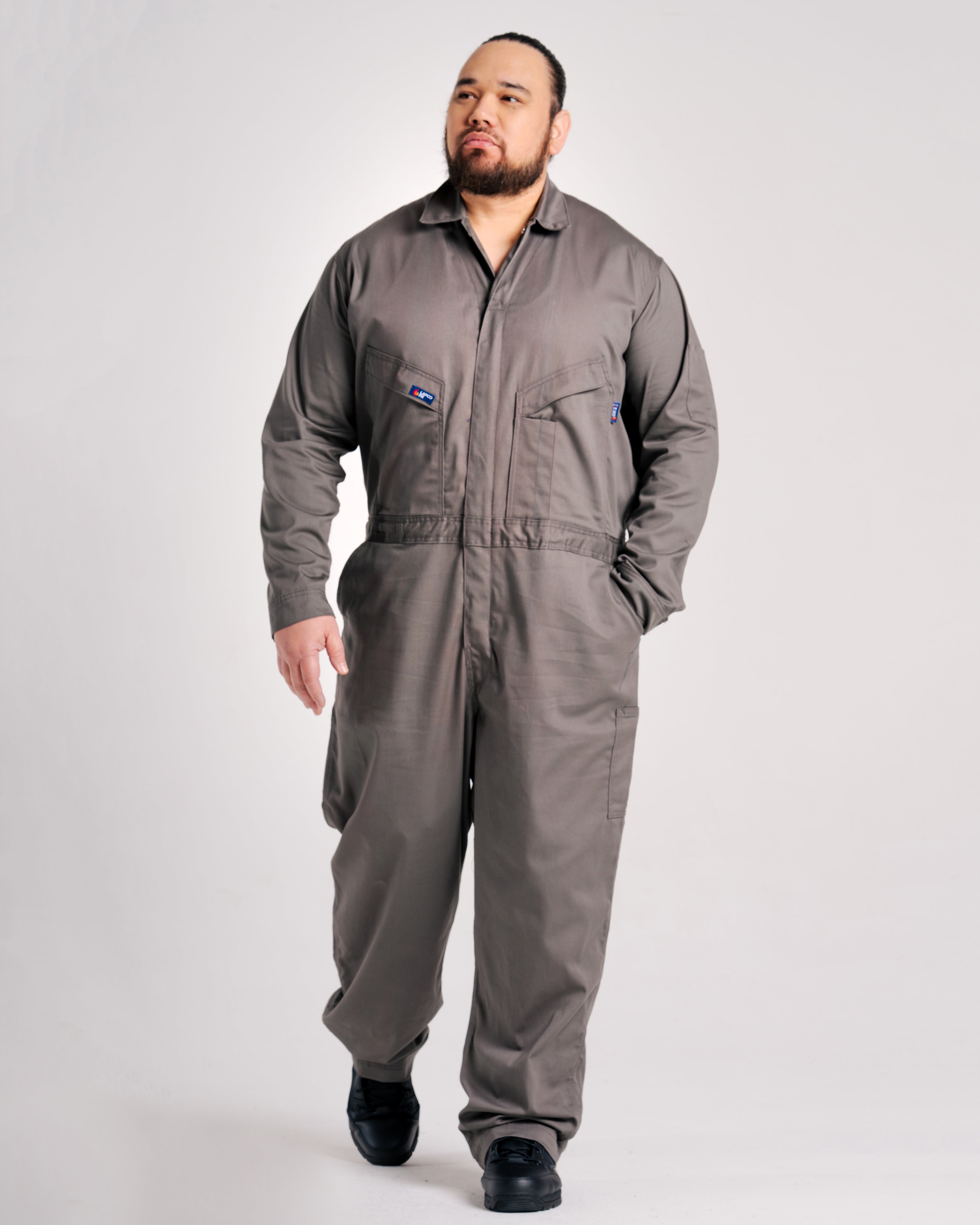 FR Deluxe Coverall | 7oz. 100% Cotton | Gray