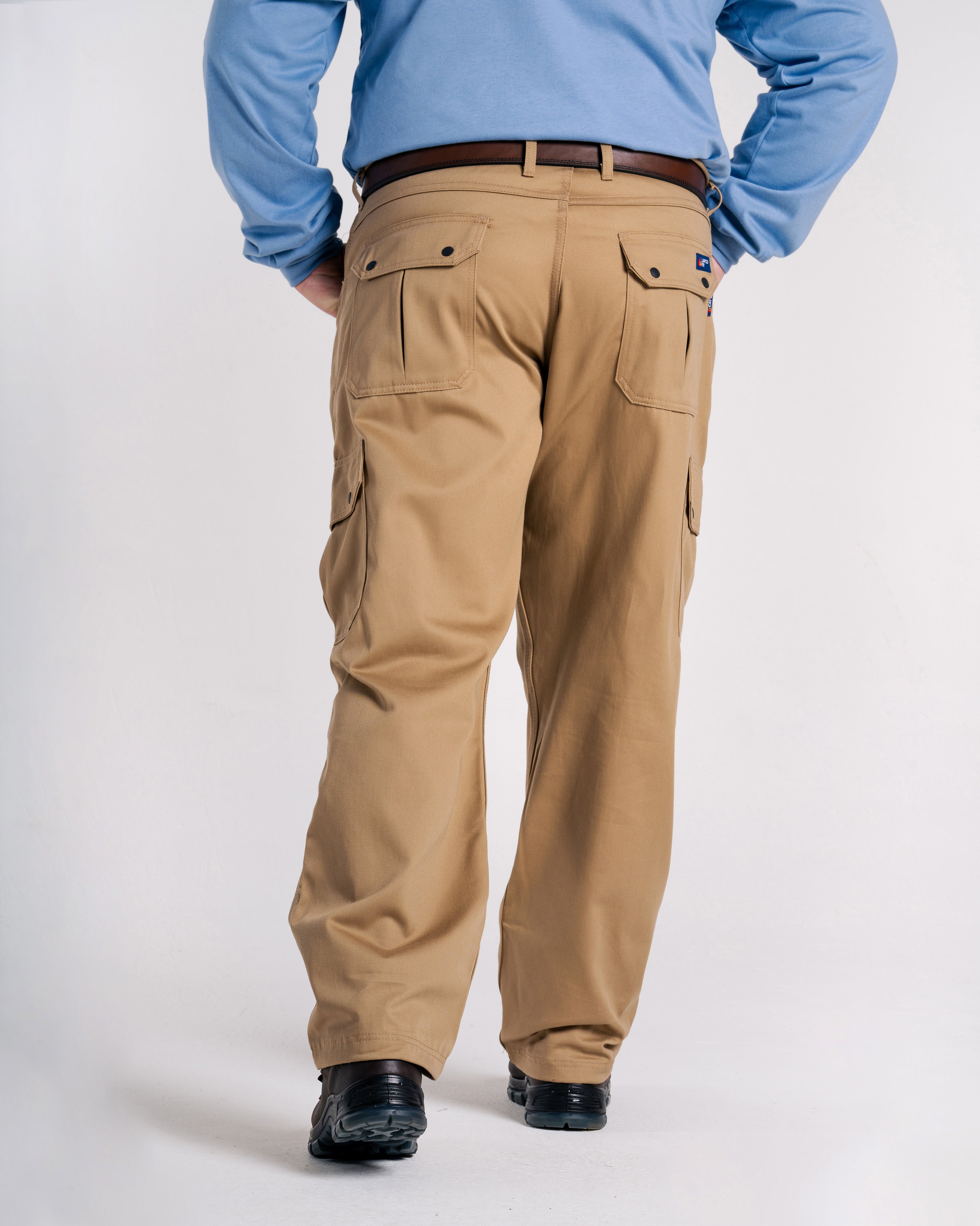 FR Cargo Pants | 28-44 Waist | 9oz. 100% Cotton | Khaki