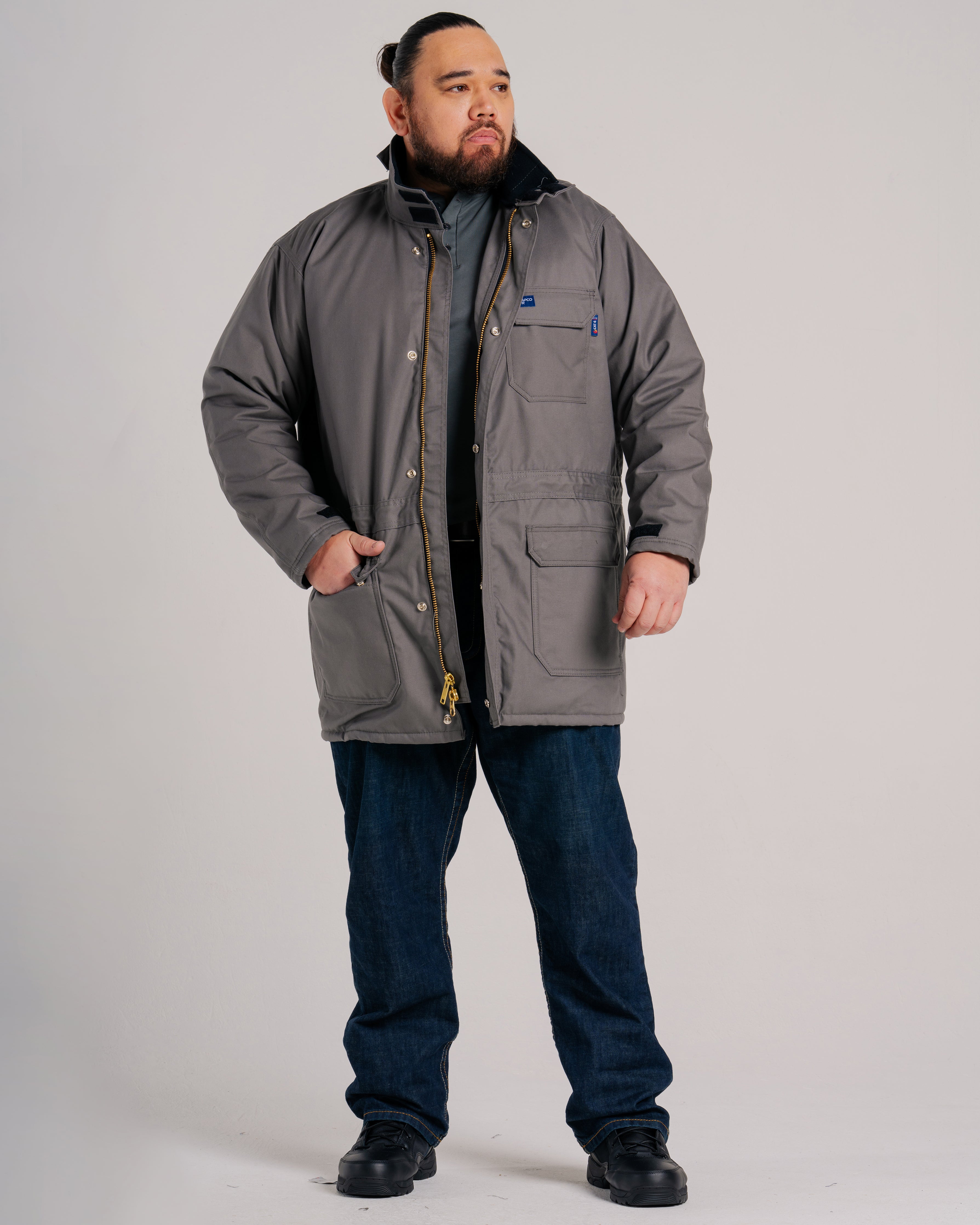 FR Insulated Parka with Windshield Technology | Gray