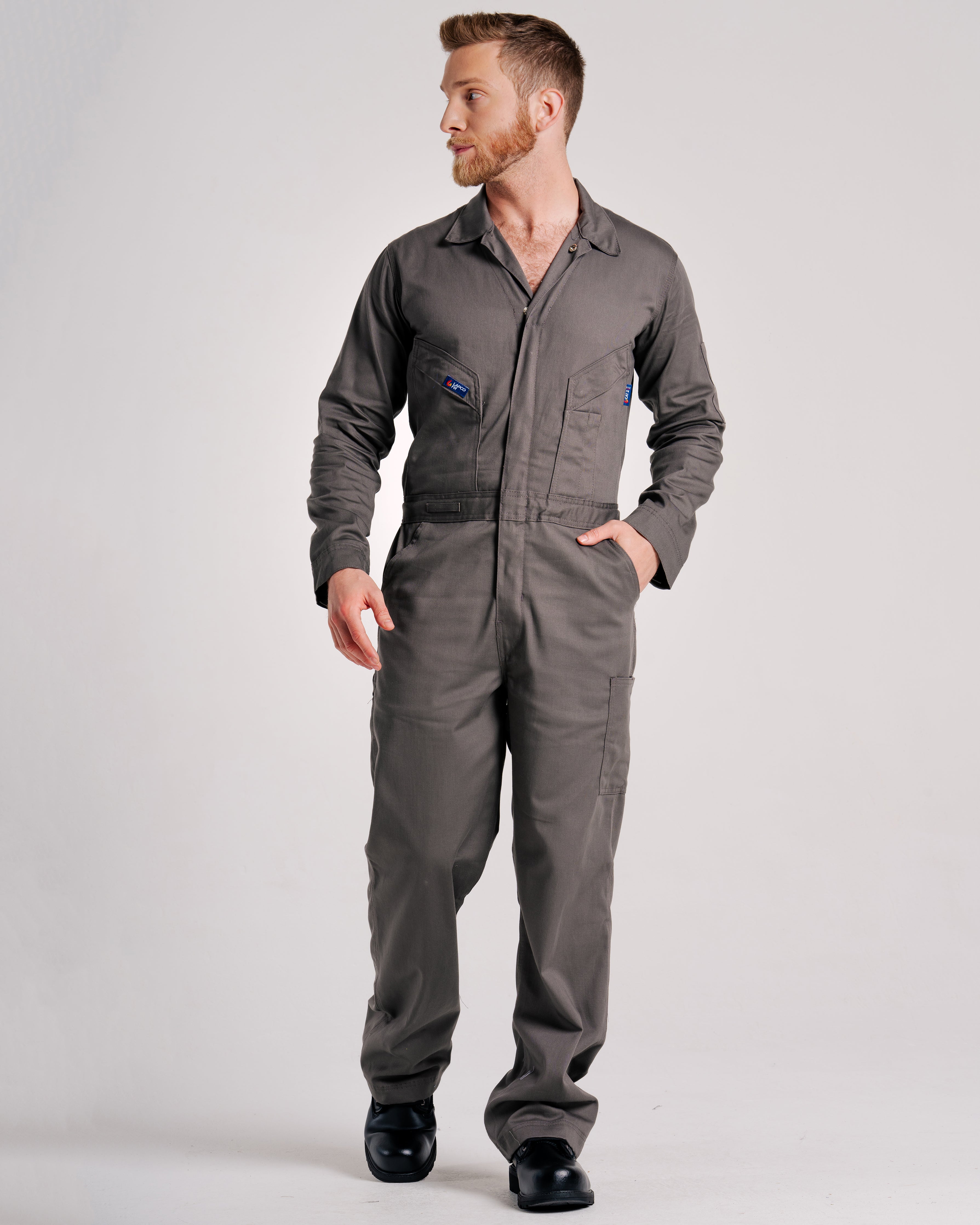 FR Deluxe Coverall | 7oz. 100% Cotton | Gray