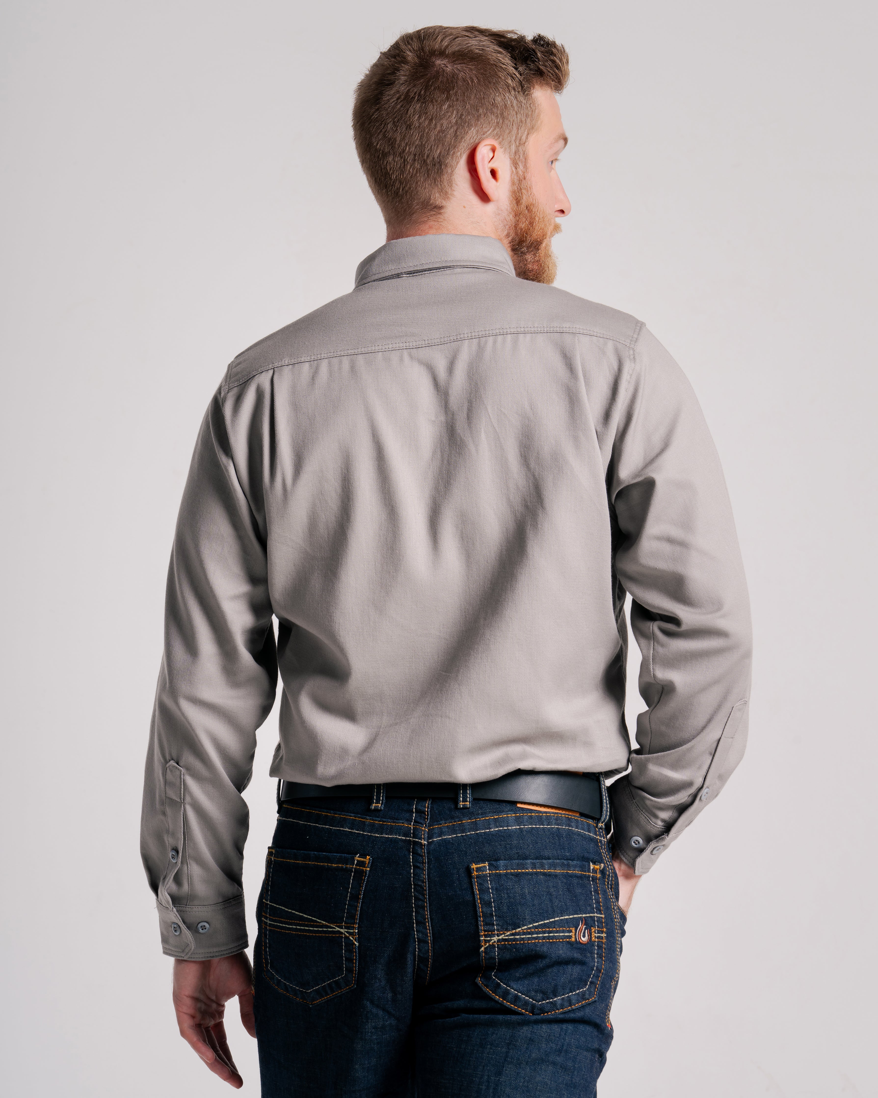 FR Uniform Shirt | 6oz. 88/12 Blend | Gray