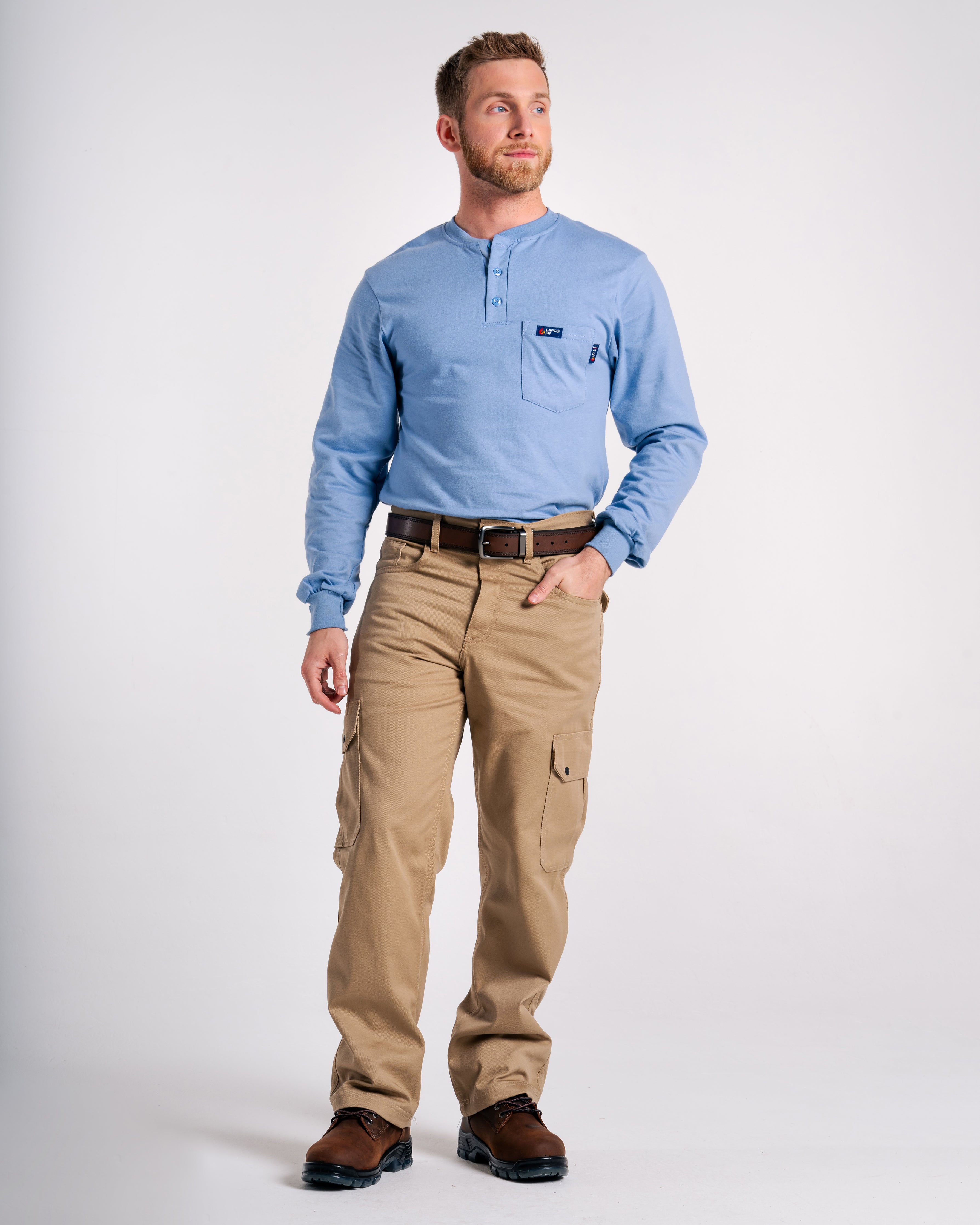 FR Cargo Pants | 28-44 Waist | 9oz. 100% Cotton | Khaki