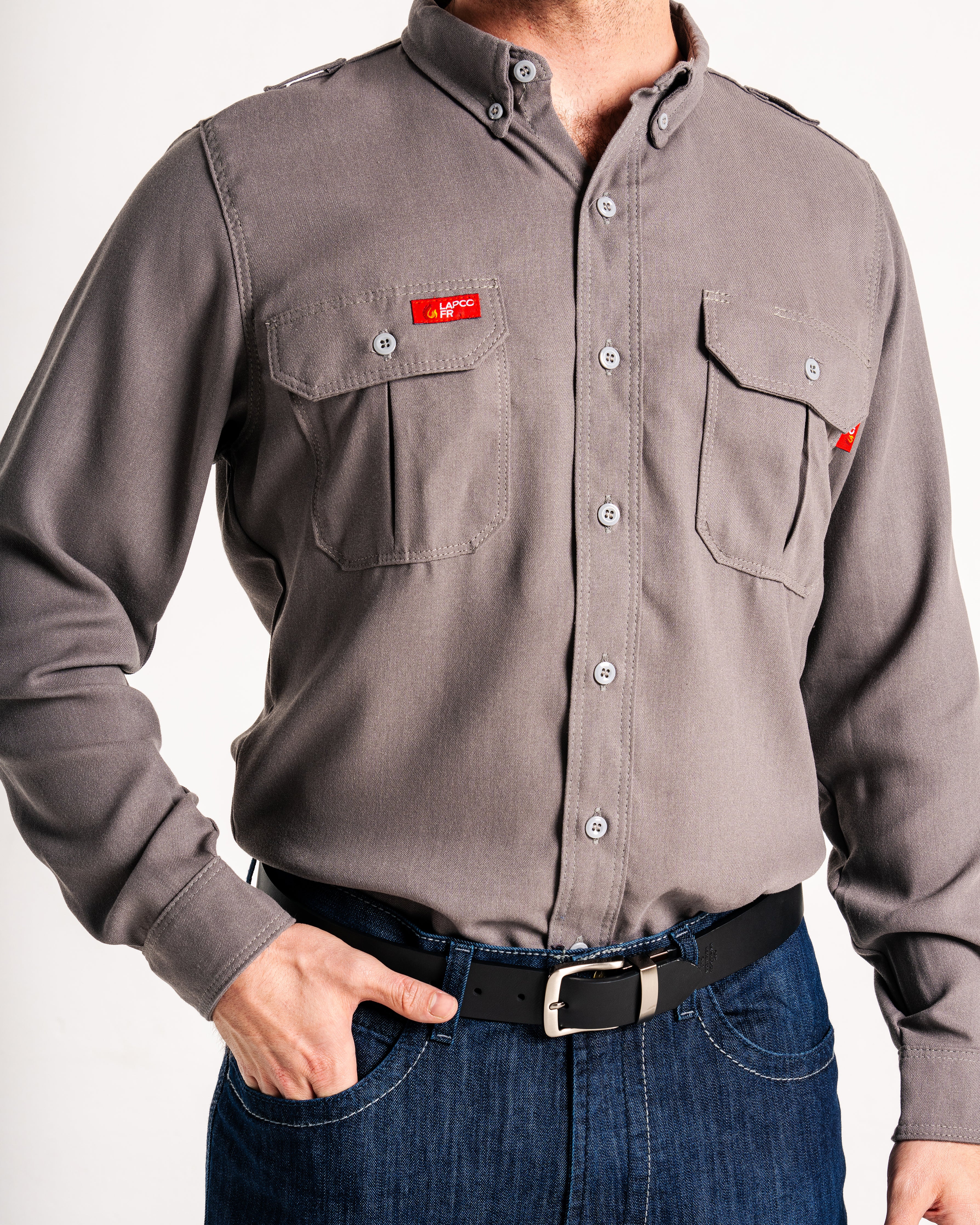 FR Modern Uniform Shirt | 5oz. Tecasafe® One Inherent | Gray