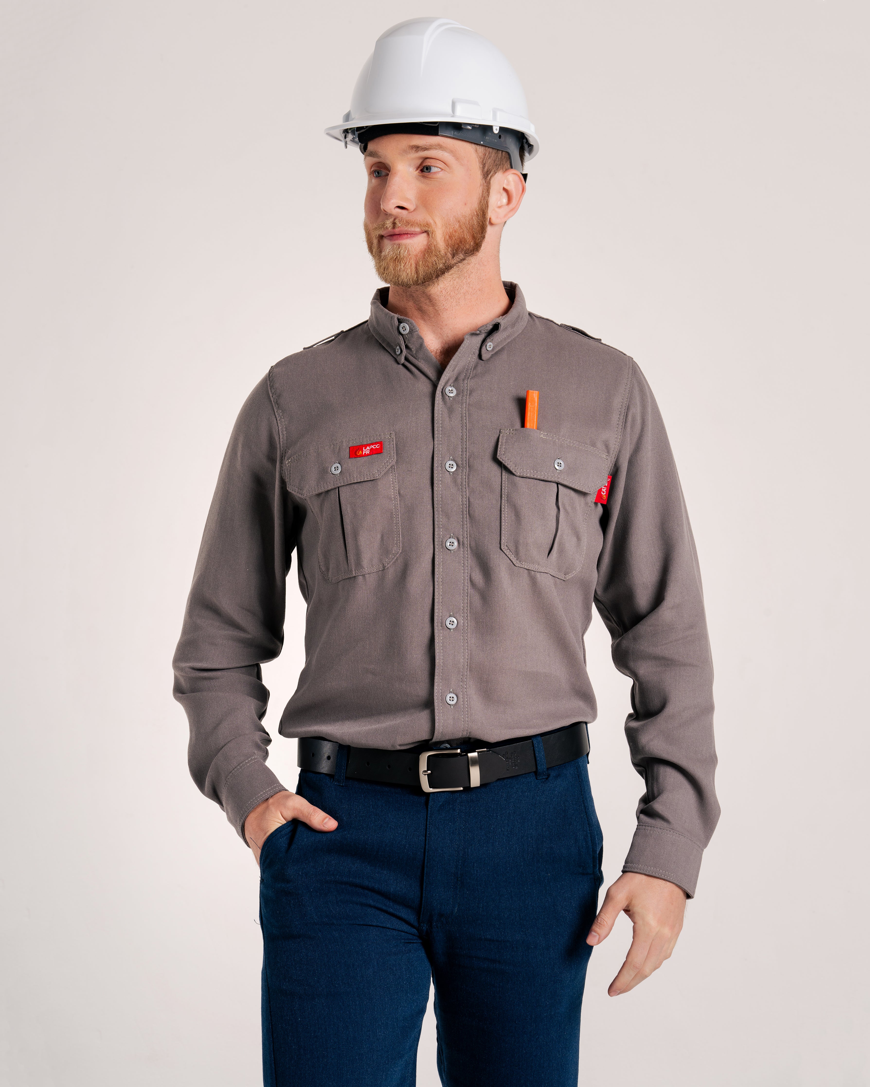 FR Modern Uniform Shirt | 5oz. Tecasafe® One Inherent | Gray