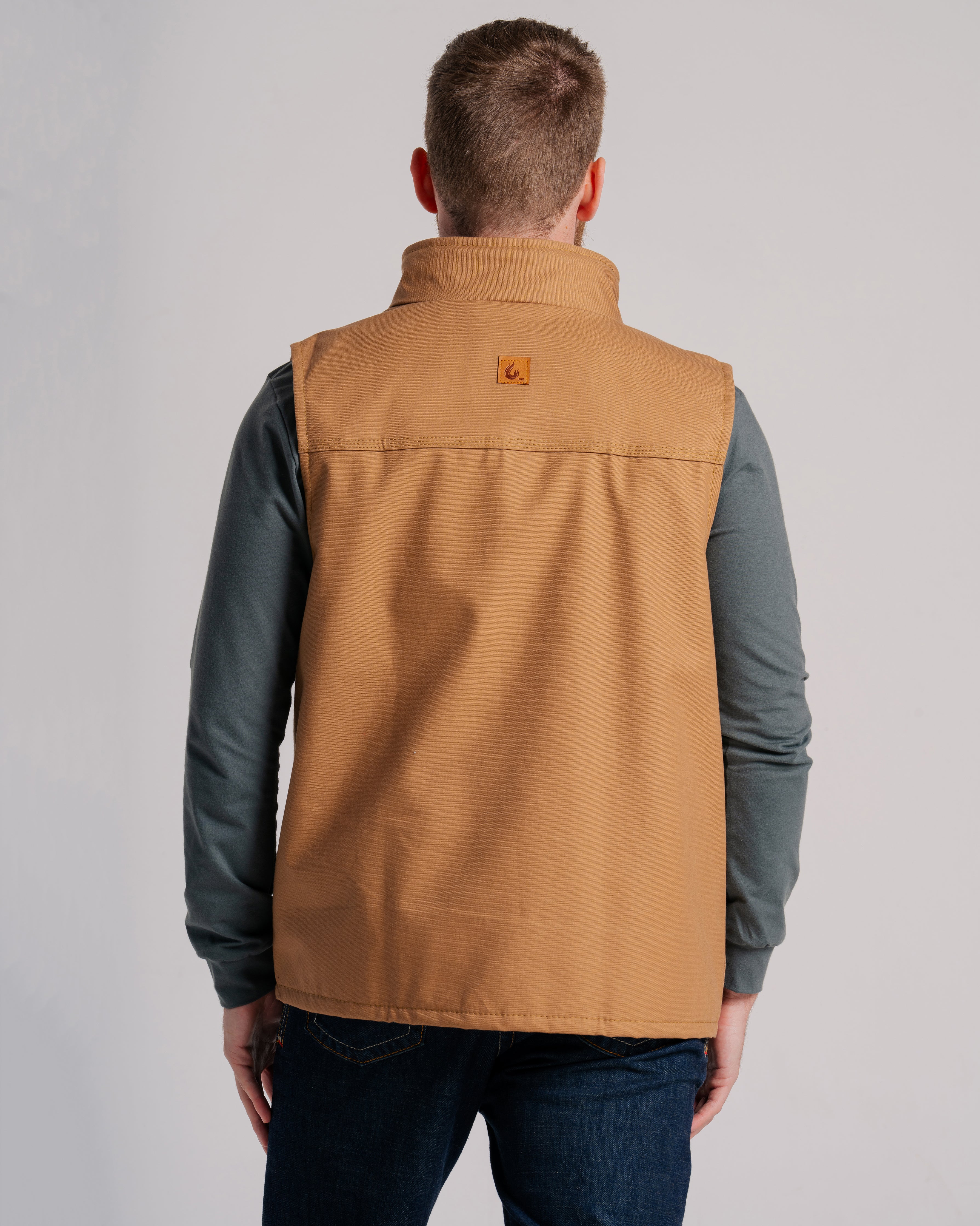 FR Fleece Lined Vest with Windshield Technology | Brown