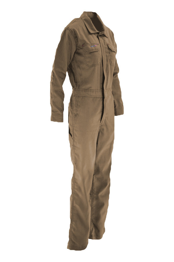 Ladies FR Modern Coveralls | made with 6.5oz. Westex® DH | Khaki