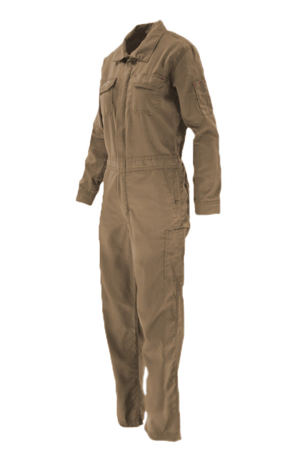 Ladies FR Modern Coveralls | made with 6.5oz. Westex® DH | Khaki