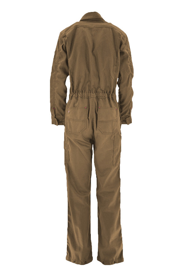 Ladies FR Modern Coveralls | made with 6.5oz. Westex® DH | Khaki