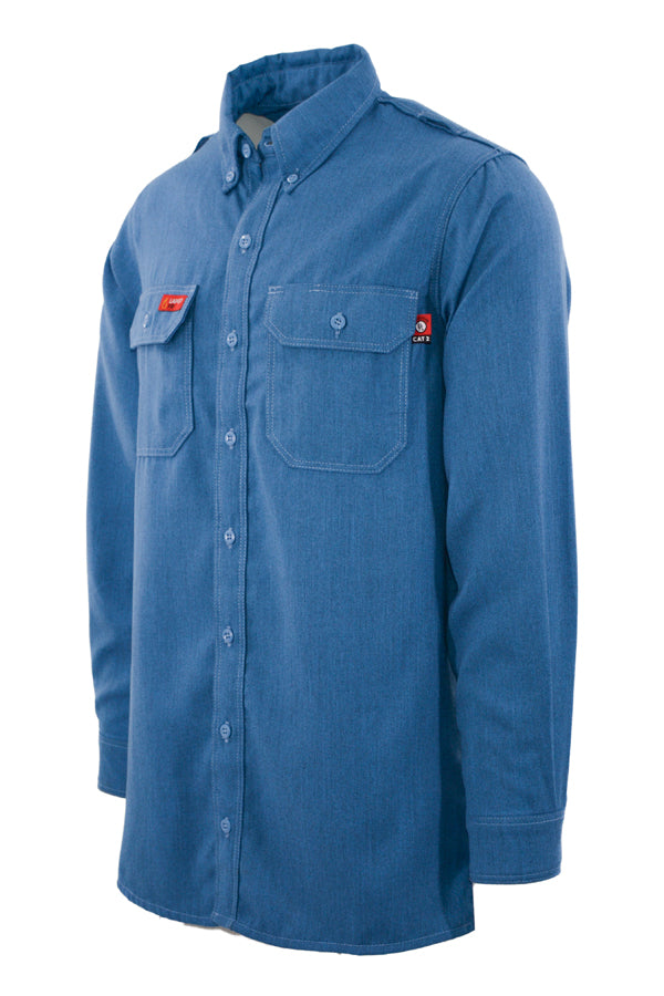 FR DH Air® Work Shirt made with 5.5oz. Westex® DH Air Medium Blue – 