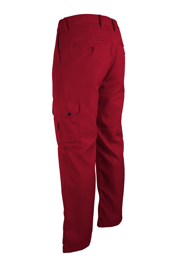 Red Pocket Detail Cargo Pants